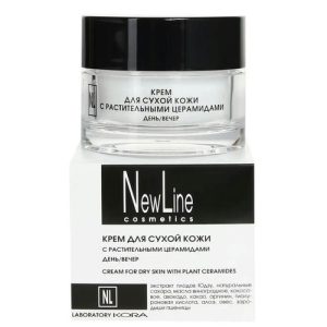 NEW LINE, Крем для сухой кожи с растительными церамидами, 50 мл