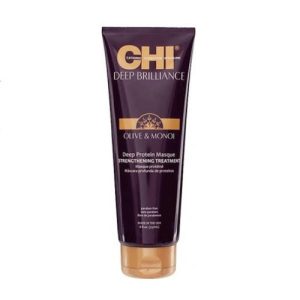 CHI, Маска для поврежденных волос Deep Brilliance Olive & Monoi Protein Masque, 237 мл