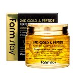FARMSTAY, Ампульный крем с золотом и пептидами 24K Gold & Peptide Perfect Ampoule Cream, 80 мл