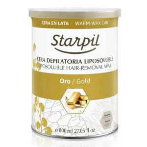 STARPIL, Воск теплый в банке Золотой (радужные пигменты), 800 мл