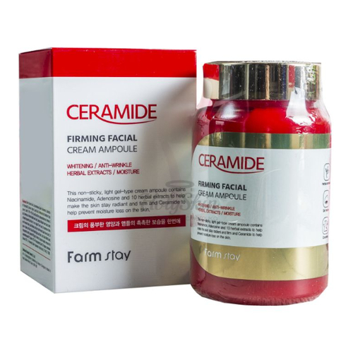 FARMSTAY, Укрепляющий ампульный крем-гель с керамидами Ceramide Firming Facial Cream Ampoule, 250 мл — изображение 2