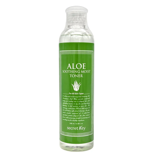 SECRET KEY, Увлажняющий тонер для лица с экстрактом алоэ вера Aloe Soothing Moist Toner, 248 мл
