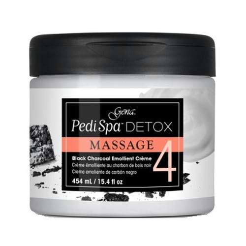 GENA, Детокс-крем для педикюра с древесным углём Pedi Spa Detox Charcoal Creme, 454 мл