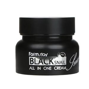 FARMSTAY, Многофункциональный крем с муцином черной улитки Black Snail All in One Cream, 100 мл