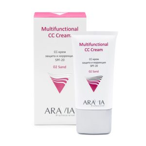 ARAVIA, CC-крем защитный SPF-20 Multifunctional CC Cream Sand 02 Face, 50 мл