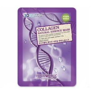 FOODAHOLIC, 3D маска для лица с коллагеном Natural Essence Mask #Collagen, 23 гр