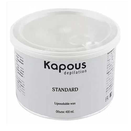 KAPOUS, Жирорастворимый воск синий с азуленом в банке Depilation, 400 мл