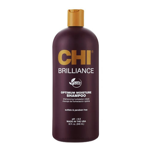 CHI, Увлажняющий шампунь для волос Deep Brilliance Olive & Monoi Optimum Moisture, 355 мл