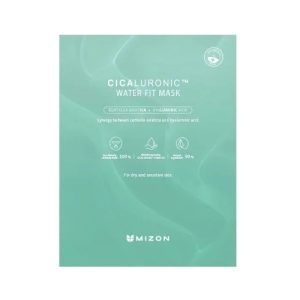 MIZON, Тканевая маска для лица с экстрактом центеллы азиатской и гиалуроновой кислотой Cicaluronic Water Fit Mask, 1шт