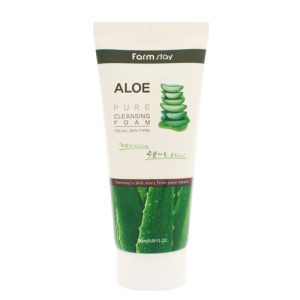 FARMSTAY, Пенка для умывания с экстрактом алоэ Aloe Pure Cleansing Foam, 180 мл