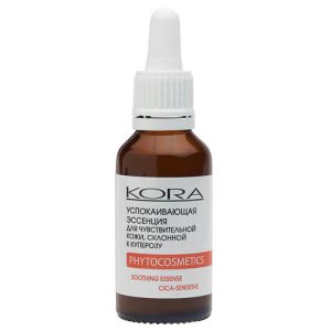 KORA, Успокаивающая эссенция для чувствительной кожи, склонной к куперозу CICA - SENSITIVE, 30 мл
