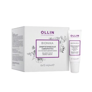 OLLIN, Энергетическая сыворотка против выпадения волос Ollin BioNika, 6х15 мл