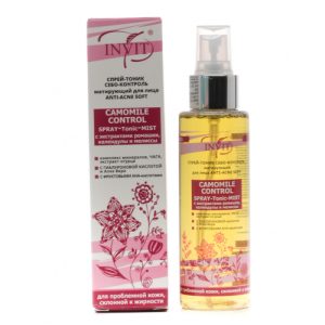INVIT, Спрей-тоник себо-контроль матирующий для лица "Camomile Control", 110 мл