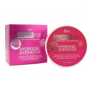 EKEL, Гидрогелевые патчи с экстрактом болгарской розы Bulgarian Rose Hydrogel Eye Patch, 60 шт/уп