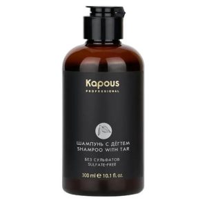 KAPOUS, Беcсульфатный шампунь для волос с дёгтем, 300 мл