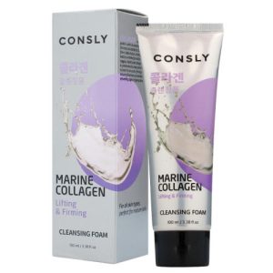 CONSLY, Укрепляющая кремовая пенка для умывания с морским коллагеном Marine Collagen Lifting Creamy Cleansing Foam, 100 мл