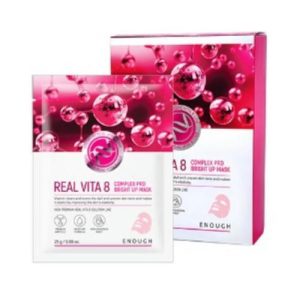 ENOUGH, Маска тканевая для сияния кожи Real Vita 8 Complex Pro Bright up mask, 1 шт