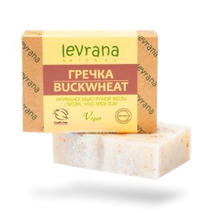 LEVRANA, Натуральное мыло ручной работы Гречка, 100 гр
