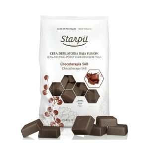 STARPIL, Воск горячий в брикетах в пакете Шоколад (средней плотности ++), 1000 гр