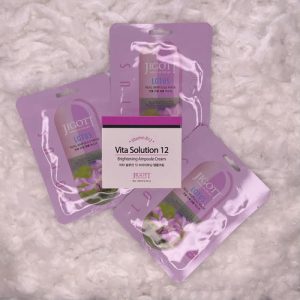 JIGOTT, Набор Многофункциональный крем для лица, 100 мл, Тканевая маска для лица с экстрактом лотоса, 3 шт