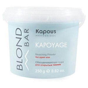 KAPOUS, Обесцвечивающая пудра для открытых техник «Kapoyage» Blond Bar, 250 гр
