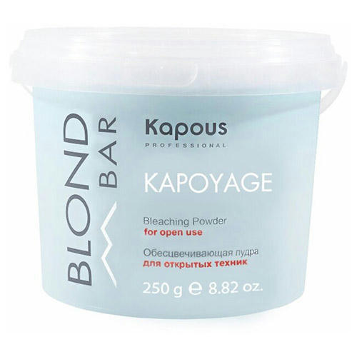 KAPOUS, Обесцвечивающая пудра для открытых техник «Kapoyage» Blond Bar, 250 гр