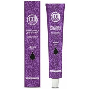 CONSTANT DELIGHT, Крем-краска для бровей Black, 22 мл