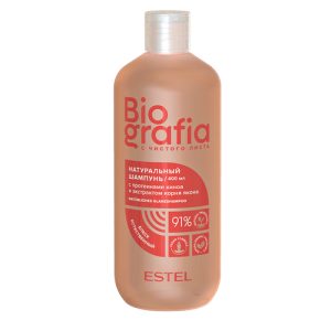 ESTEL, Натуральный шампунь для волос "Естественный блеск" Biografia, 400 мл