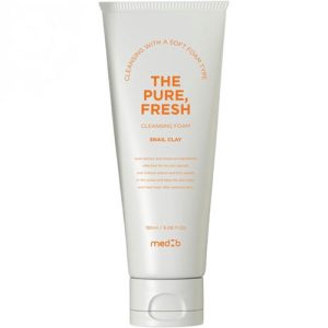 MEDB, Освежающая очищающая пенка для умывания с муцином улитки и белой глиной The pure, Fresh cleansing foam, 180 мл