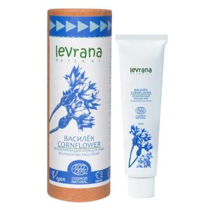 LEVRANA, Крем для лица "Василёк" регенерирующий, ECOCERT, 50 мл