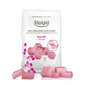 STARPIL, Воск горячий в брикетах в пакете Розовый (плотный +++), 1000 гр