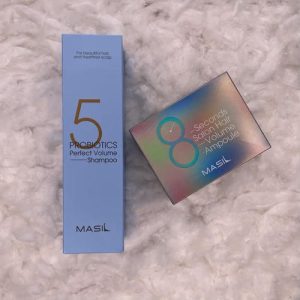 MASIL, Набор Шампунь для объема с пробиотиками 300 мл, Филлеры для объема 10*15 мл