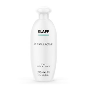 KLAPP, Тоник для лица со спиртом Clean & Active, 250 мл