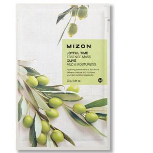 MIZON, Тканевая маска для лица с экстрактом оливы Joyful Time Essence Mask Olive, 1 шт