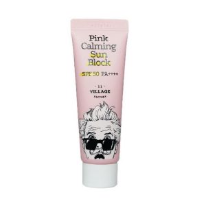 VILLAGE 11 FACTORY, Успокаивающий солнцезащитный крем Pink Calming Sun Block SPF50 PA++++, 25 мл