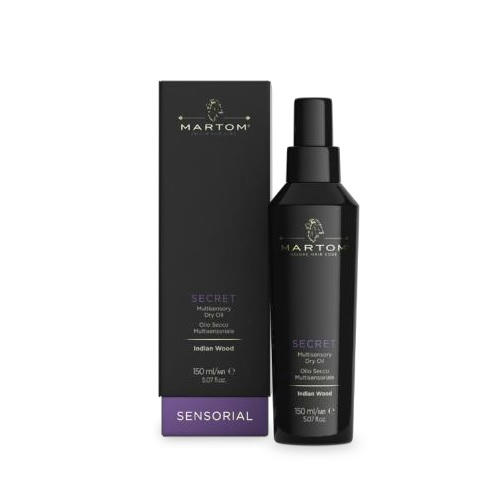MARTOM, Мультисенсорное сухое масло для тела лица и волос Индийское дерево Secret, 150 мл
