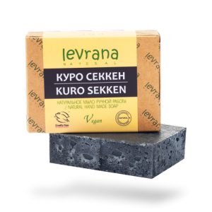 LEVRANA, Натуральное мыло ручной работы Куро Секкен, 100 гр