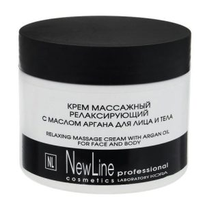 NEW LINE, Крем массажный релаксирующий с маслом арганы, 300 мл