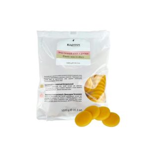 KAPOUS, Эластичный воск желтый натуральный в дисках Depilation, 1000 гр