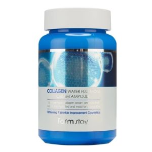 FARMSTAY, Увлажняющий ампульный крем-сыворотка для лица с коллагеном Collagen Water Full Moist Cream Ampoule, 250 мл
