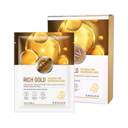 ENOUGH, Тканевая маска с золотом Premium Rich Gold Intensive Pro Nourishing mask, 1 шт