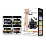 GENA, Набор для детокс-педикюра с древесным углём Pedi Spa Detox Charcoal Kit, 4*118 гр