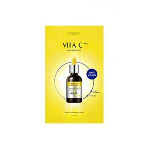 Missha Ампульная тканевая маска с витаминами для ровного тона Vita C Plus Spot Correcting Ampoule Sheet Mask (1 шт.)