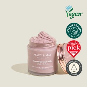 Mary&May Увлажняющая глиняная маска с розой Rose Hyaluronic Hydra Wash off Pack 125гр