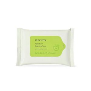 Innisfree Очищающие салфетки с экстрактом яблочных косточек Apple Seed Cleansing Tissue (15 штук)