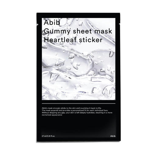 Abib Маска на основе Гуттуинии Gummy Sheet Mask Heartleaf Sticker