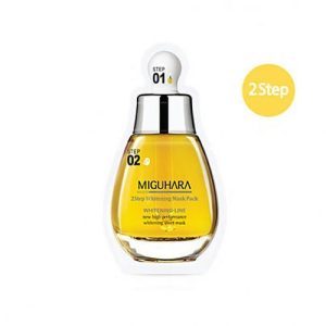 Miguhara Двухступенчатый уход 2 step Whitening Mask Pack (ампула 1,7мл + тканевая маска 2,5мл)
