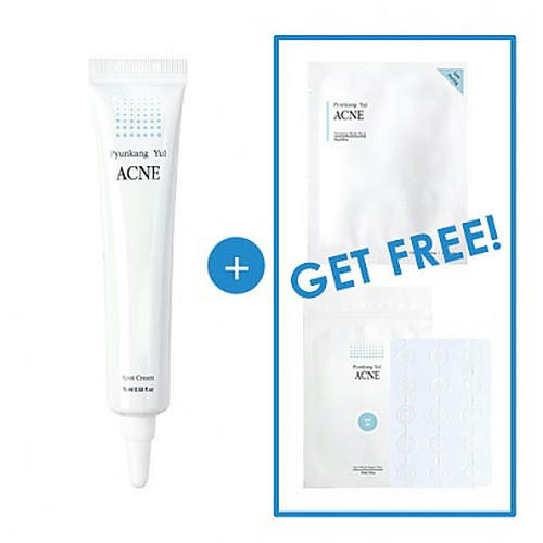 Pyunkang Yul Набор точечных кремов и патчи для проблемной кожи ACNE Spot Cream 15 мл + ACNE Spot Patch Super Thin + Набор масок против акне