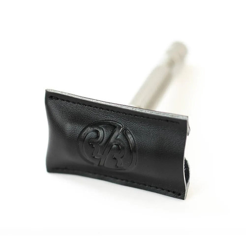 Чехол для лезвия Т-образной бритвы Rockwell, защитный, черная кожа — изображение 4