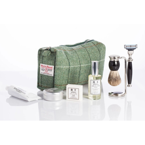 Дорожный несессер D. R. Harris, твид, расцветка "Town", малый — изображение 2